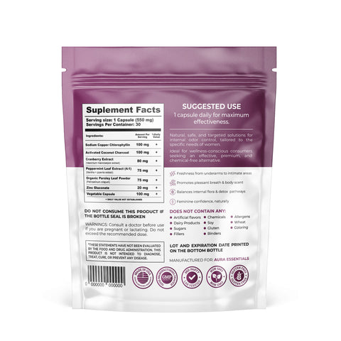 Internal Full Body Deodorant for Women