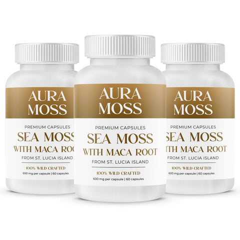 Sea Moss Maca Powder Capsules Blend Trio