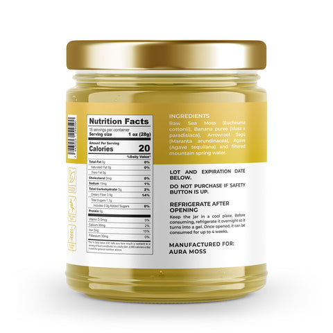 Sea Moss Premium Gel with Banana | 16 oz