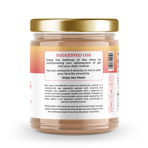 Sea Moss Premium Gel with Banana and Strawberry | 16 oz