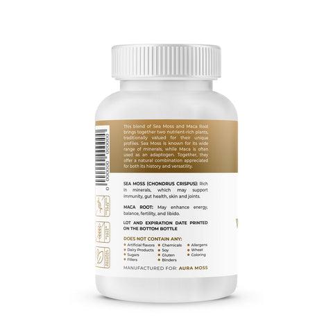 Sea Moss Maca Powder Capsules Blend