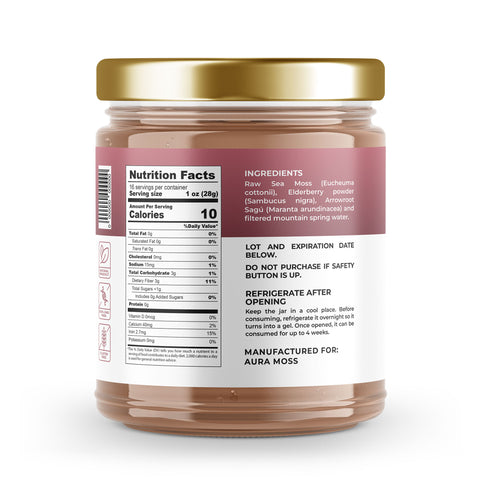 Sea Moss Premium Gel with Elderberry | 16 oz