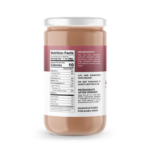 Sea Moss Premium Gel with Elderberry | 8 oz