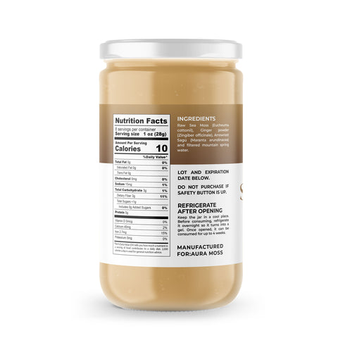 Sea Moss Premium Gel with Ginger | 8 oz