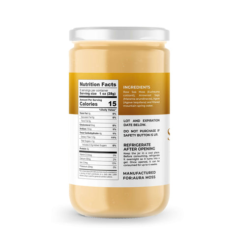 Sea Moss Premium Gel Gold | 8 oz