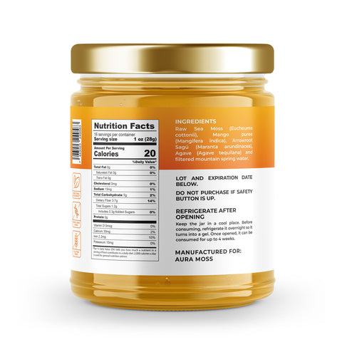 Sea Moss Premium Gel with Mango | 16 oz