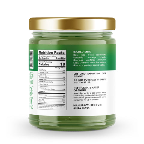 Sea Moss Premium Gel with Moringa | 16 oz