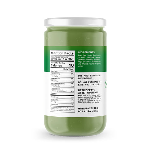 Sea Moss Premium Gel with Moringa | 8 oz