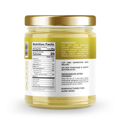 Sea Moss Premium Gel with Pineapple | 16 oz