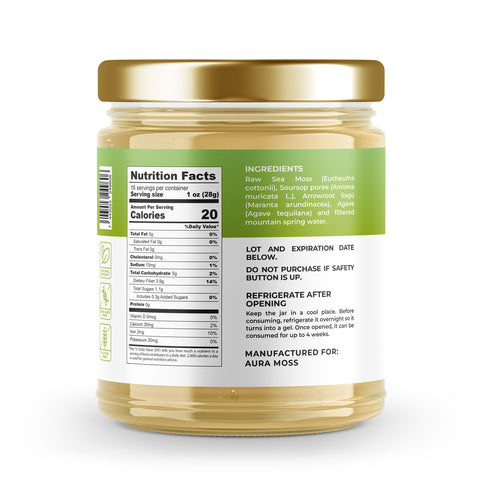 Sea Moss Premium Gel with Soursop | 16 oz