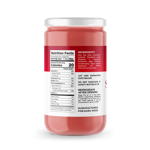 Sea Moss Premium Gel with Strawberry | 8 oz